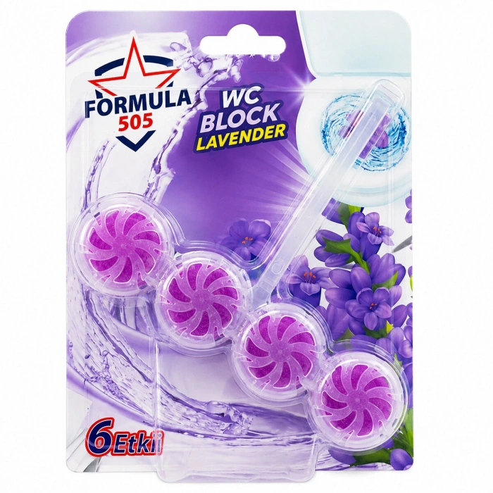 4lü WC Blok - Lavanta Kokulu - 2 Adet - 6 Etkili - 200 gr