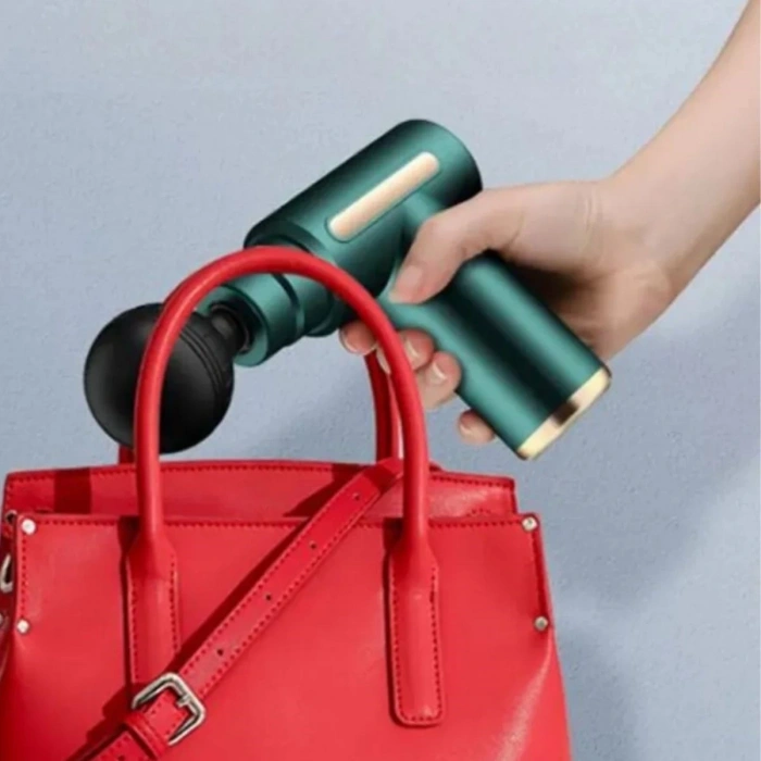 4 Masaj Başlıklı Titreşim, Şarj Edilebilir Küçük Masaj Aleti,Masaj Tabancası (5365)