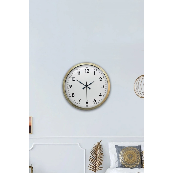 40 cm Eskitme Metal Standart Duvar Saati