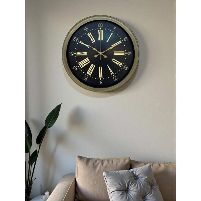 40 Cm Metal Antique Roman Vintage Wall Clock