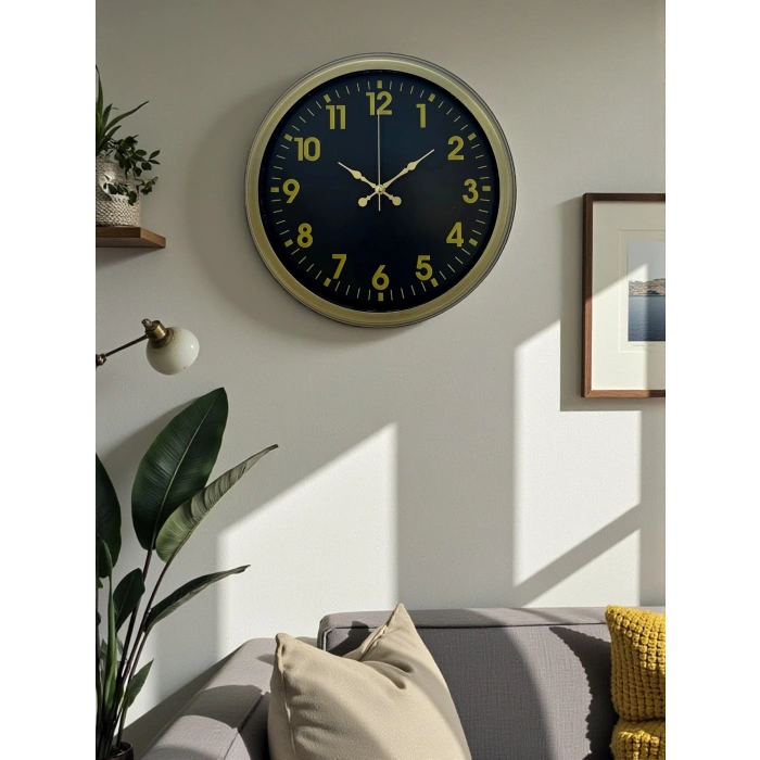 40 Cm Metal Aged Classic Wall Clock