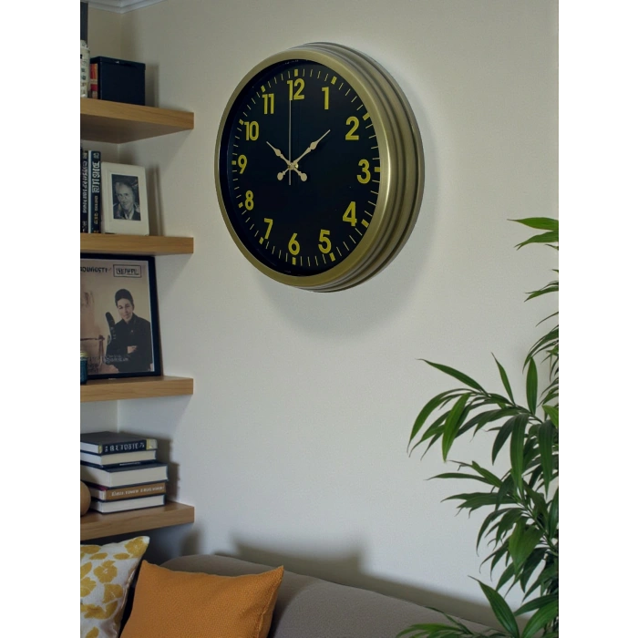 40 Cm Metal Aged Classic Wall Clock