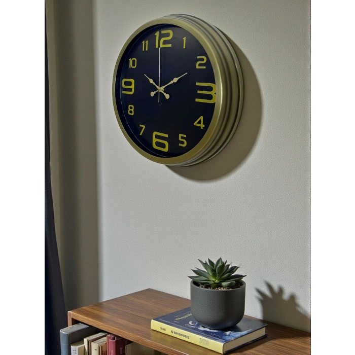 40 Cm Metal Eskitme Vintage Duvar Saati