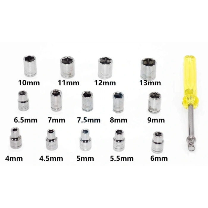 40 PARÇA  LOKMA TAKIMI PLASTİK KUTULU COMBINATION SOCKET WRENCH SET (5365)