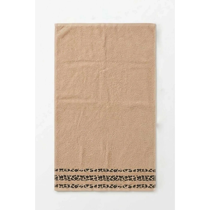 4lü El Yüz Havlusu Seti %100 Pamuk 50x90 cm Savana Kum Beji