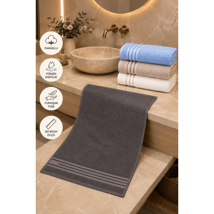 4lü El Yüz Havlusu Seti 50x85 Cm Softline
