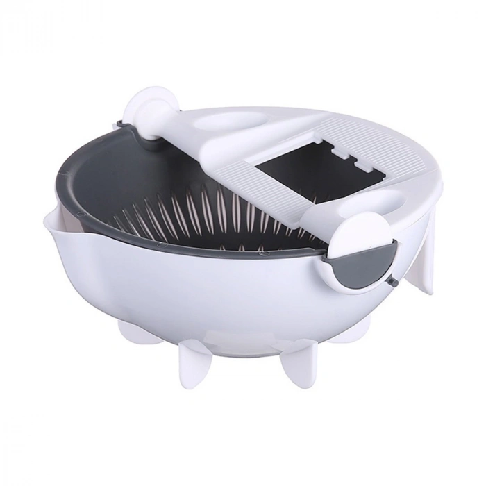 5 Fonksiyonlu Dönen Süzgeçli Rende Doğrayıcı Dilimleyici Aparat (5365)