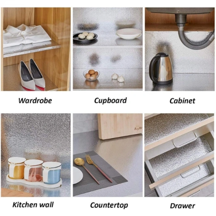 5 Metre Alüminyum Folyo Yapışkanlı Mutfak Koruyucu