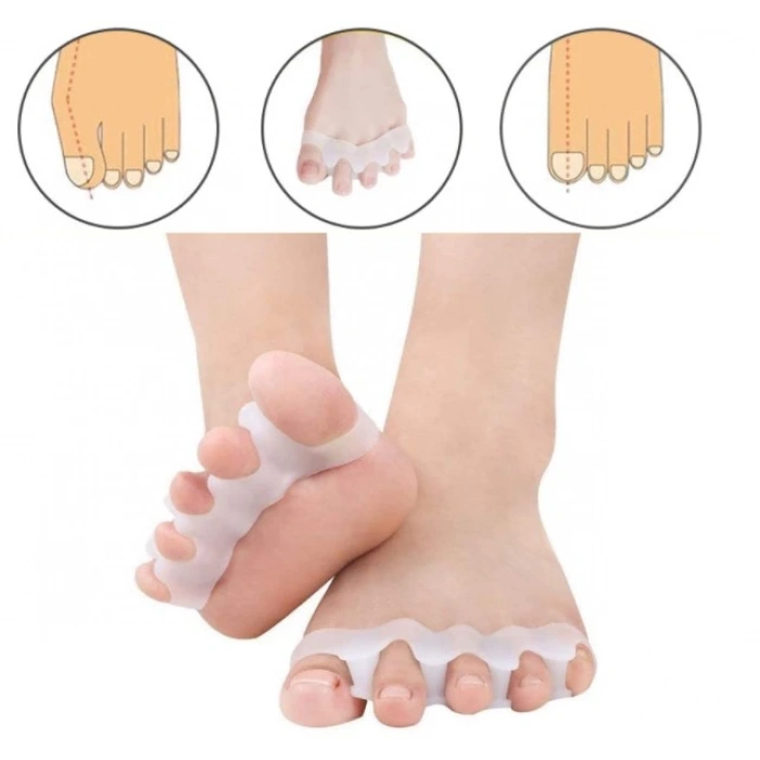 5 Parmak Ayıran Geçmeli Makara Beyaz Renk (5365)