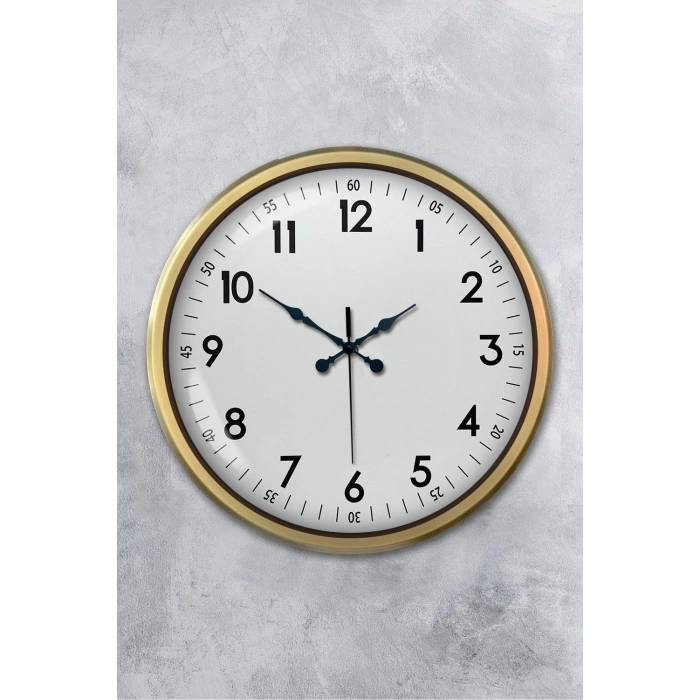 52 cm Eskitme Metal Dekoratif Duvar Saati