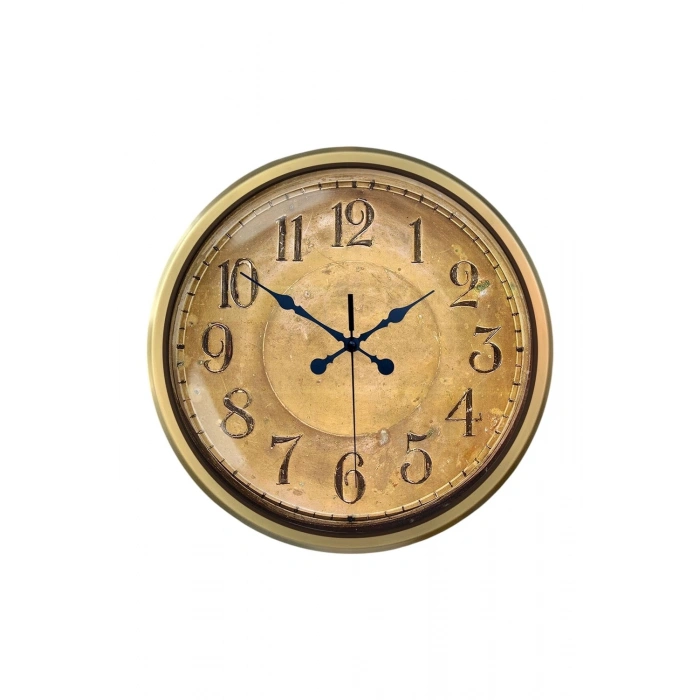 52 cm Eskitme Metal Retro Duvar Saati