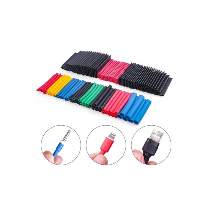 560 Parça Set Isıyla Daralan Makaron Kablo Koruyucu Kılıf