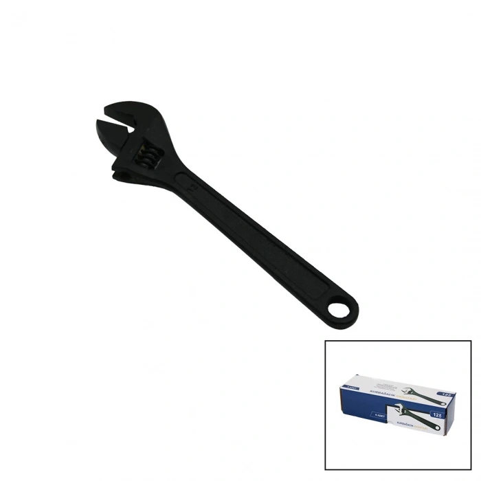 6 ADET SİYAH ÇELİK 12 İNÇ 300MM KURBAĞACIK ANAHTAR CHROME VANADİUM (5365)