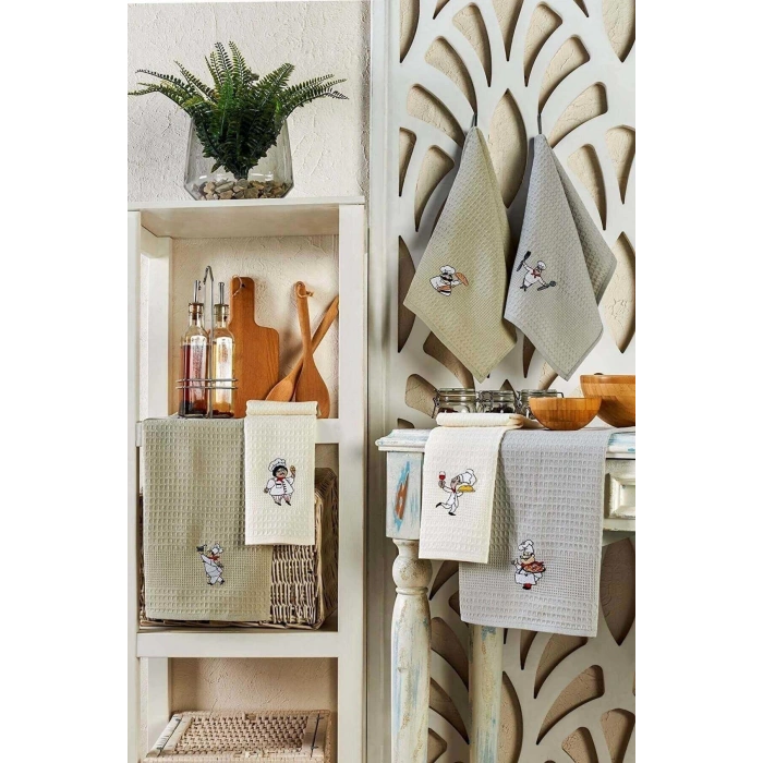 6 Piece Kitchen Dishcloth 30 X 50 Cm Chef