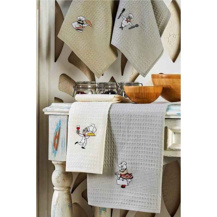 6 Piece Kitchen Dishcloth 30 X 50 Cm Chef