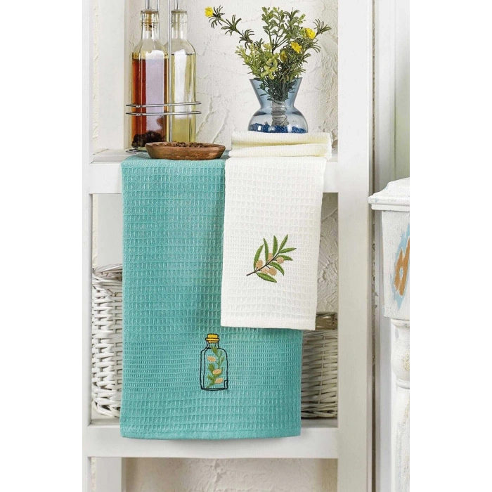 6 Piece Kitchen Drying Cloth 30 X 50 Cm Mint