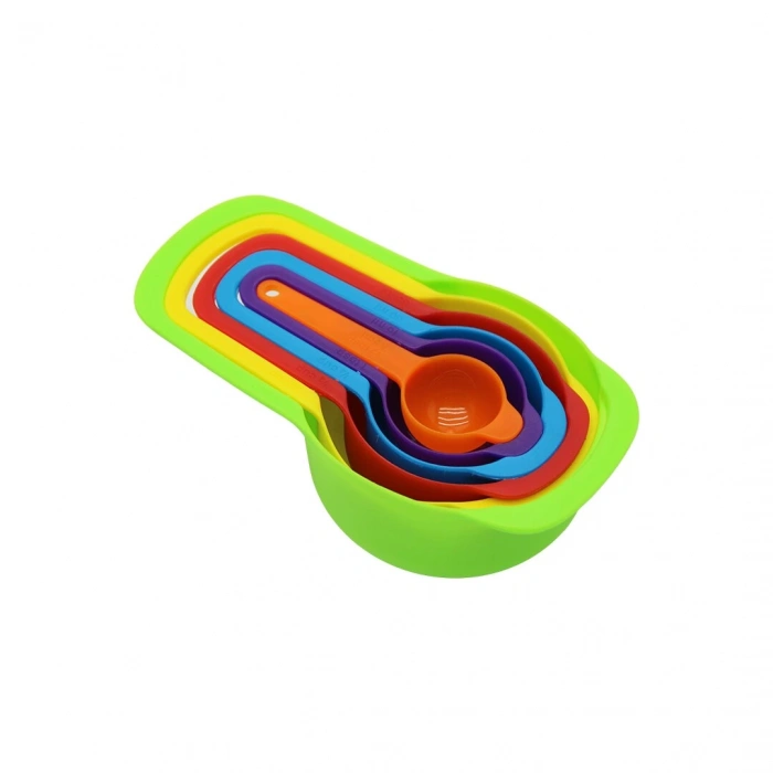 6PCS PLASTİK RENGARENK ÖLÇÜ KAŞIK SET (5365)