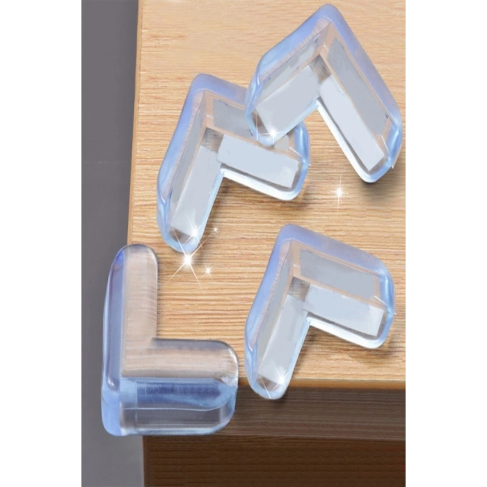 8 Lİ Masa Sehpa Köşe Koruyucu Silikon- Çocuk Koruma Aparatı (5365)