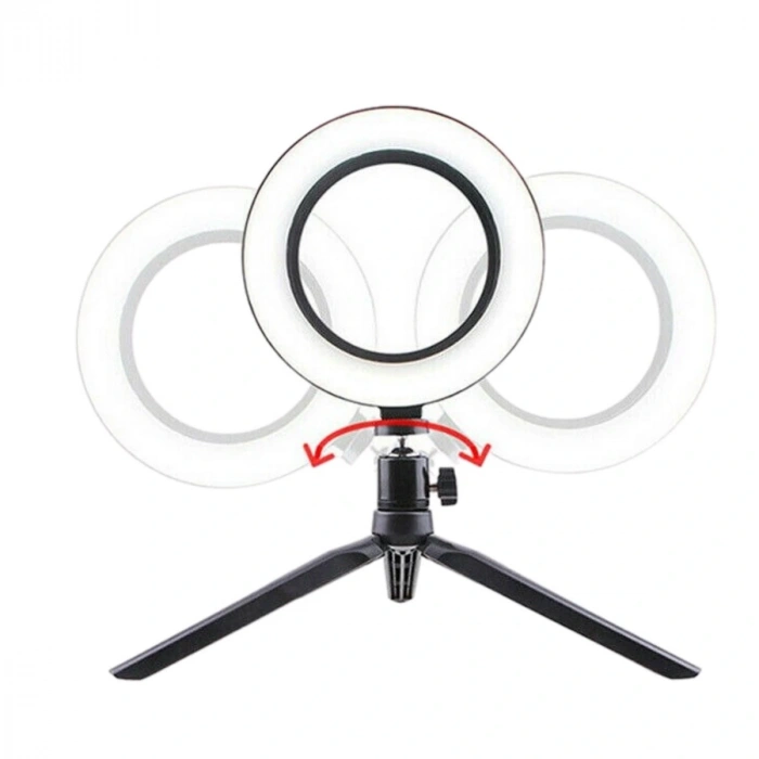 8inç 20cm Youtube Instagram Tiktok Selfie Stüdyo Video Fotoğraf Ring Light Tripod Led Halka Işık (5365)