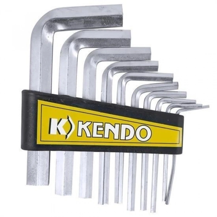 9 Piece Steel Allen Wrench Set Short Straight Corner Allen Key Set