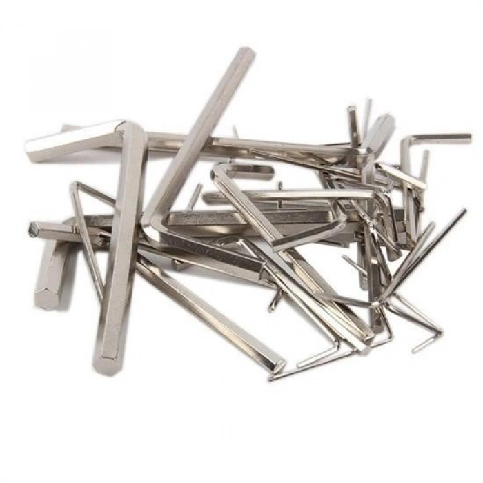 9 Piece Steel Allen Wrench Set Short Straight Corner Allen Key Set