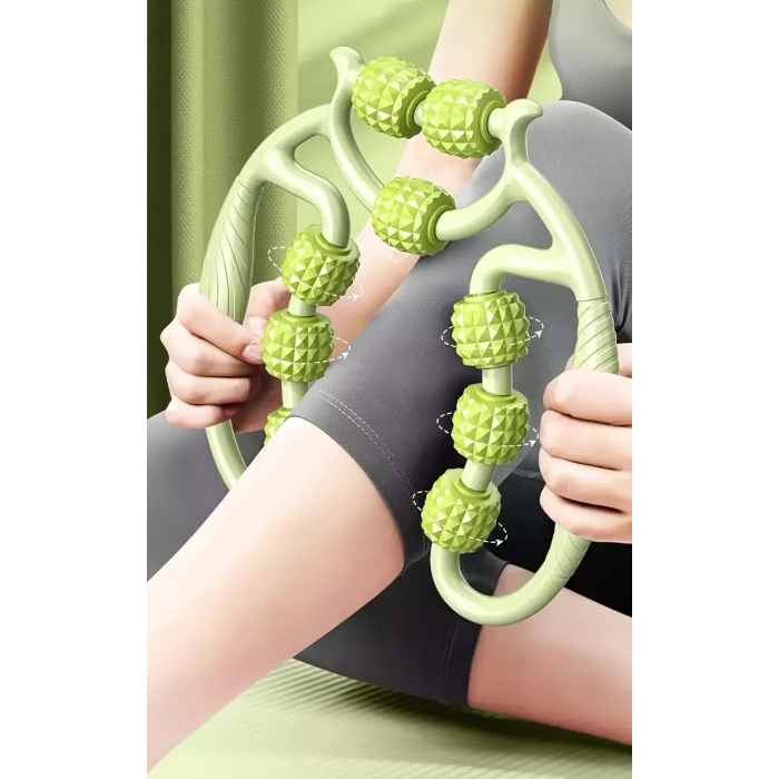 9-Wheel Neck Leg Foot Waist Massager Multi-Functional Manual (5365)