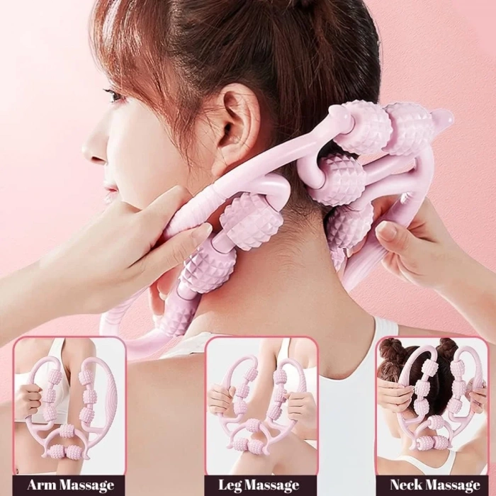 9-Wheel Neck Leg Foot Waist Massager Multi-Functional Manual (5365)