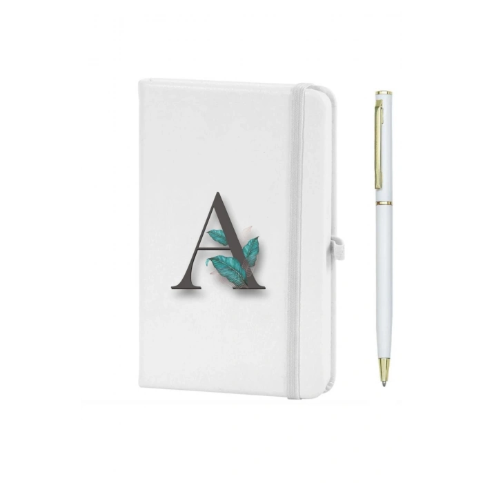 A Harfi Çiçek Baskılı Defter