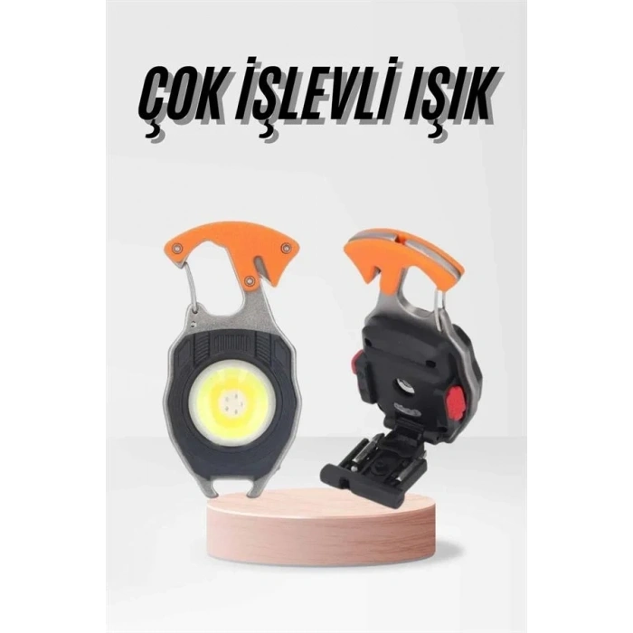 Acil Durum Işığı Usb Şarjlı 7 Modlu Cep Feneri