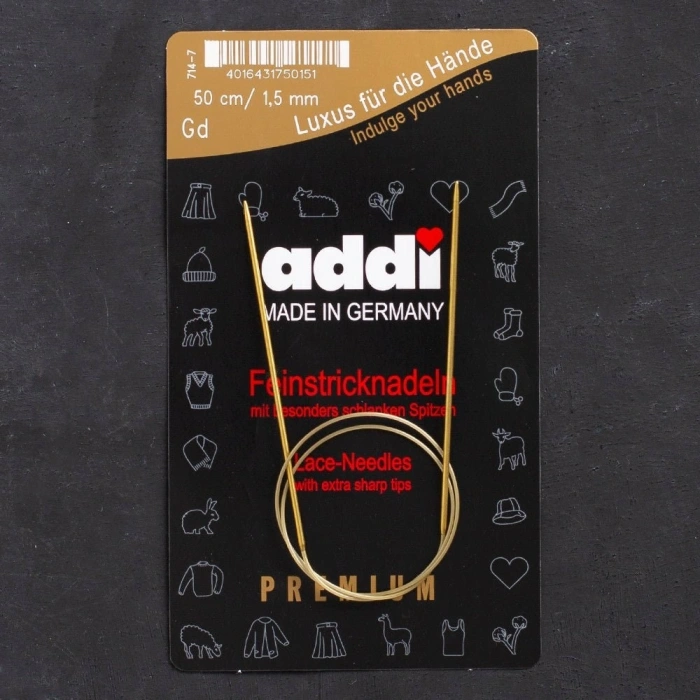 Addi 1,5mm 50cm Misinalı Şiş - 714-7