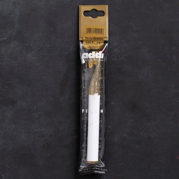 Addi Champagner 15mm 15cm Plastik Simli Yün Tığ -