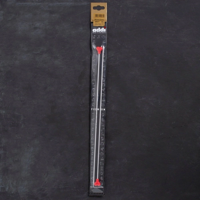 Addi Kalpli 3mm 35cm Klasik Alüminyum Örgü Şişi -