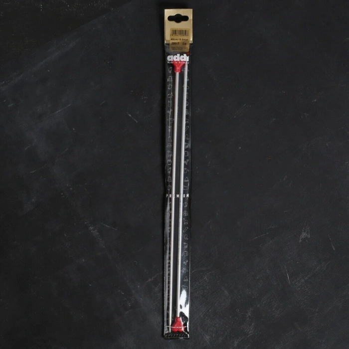 ADDI KALPLİ 5MM 40CM KLASİK ALÜMİNYUM ÖRGÜ ŞİŞİ -