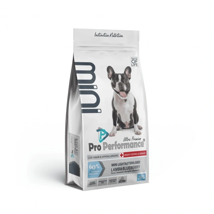 Adult light sterilised lamb, blueberry 2 kg pro perf