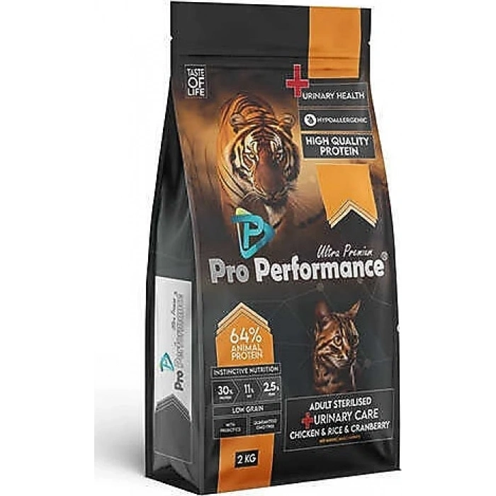 Adult sterilised urinary chicken, rice,crab 2 kg pro perf.