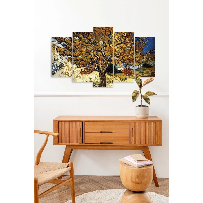 Ağaç 5 Parçalı Mdf Tablo 60 x 100