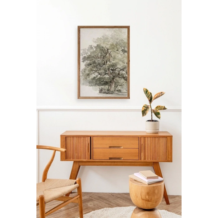 Ağaç Ahşap Çerçeveli Tablo 30 x 42