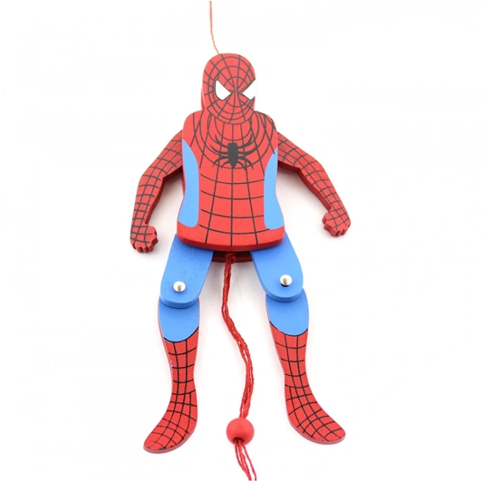 Wooden Swinging Spider-Man Figure