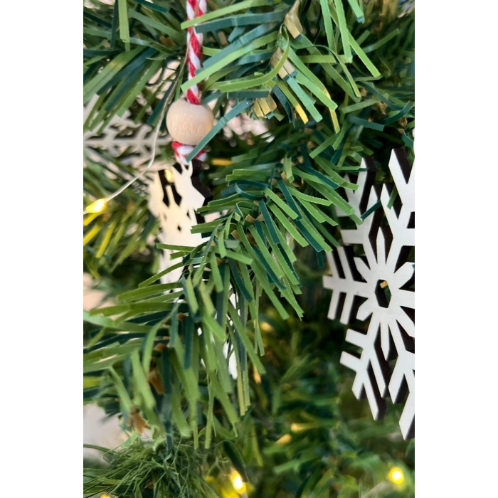 Ahşap Yılbaşı Ağaç Süsü-BY15