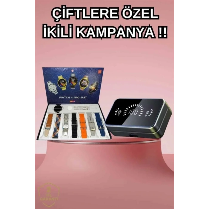 Akıllı Saat Ve Bluetooth Kulaklık Seti Anc Özellikli