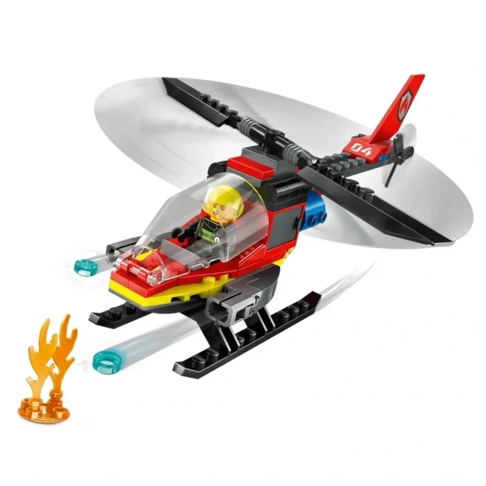 Aksiyon Figürü İtfaiye Helikopteri 60411 Seti
