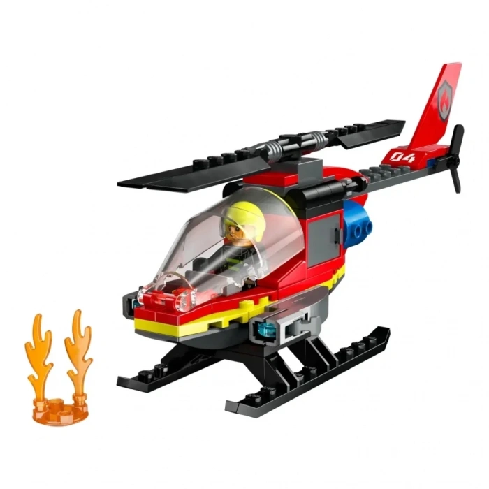 Aksiyon Figürü İtfaiye Helikopteri 60411 Seti