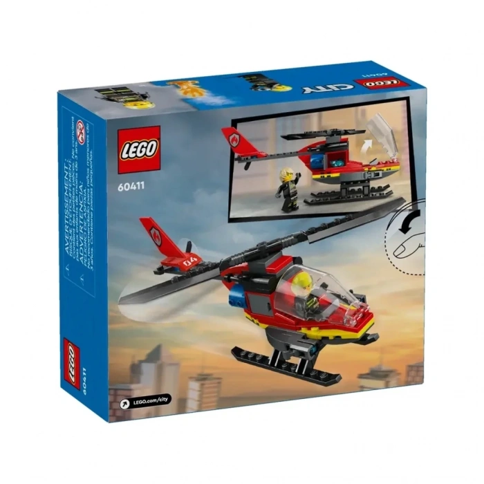 Aksiyon Figürü İtfaiye Helikopteri 60411 Seti