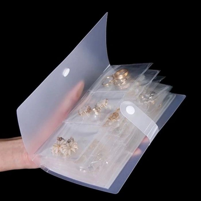 Albüm Şeklinde Aksesuar, Takı Saklama Poşetleri Kolye, Küpe, Bileklik Organizeri (5365)