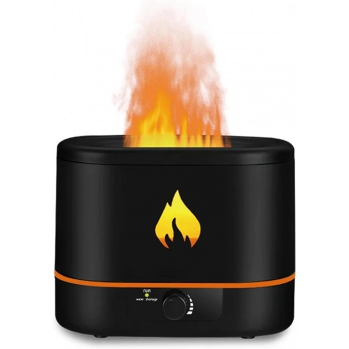 Flame Patterned 2 L Water Tank Ultrasonic Steam & Silent Operation Air Humidifier (5365)