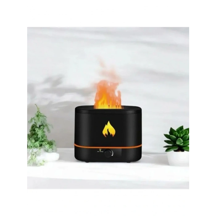 Flame Patterned 2 L Water Tank Ultrasonic Steam & Silent Operation Air Humidifier (5365)