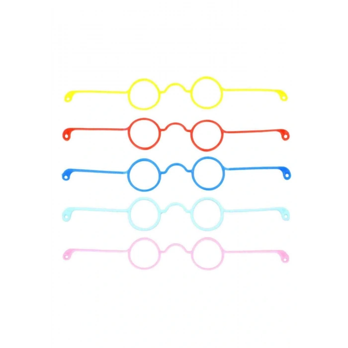 Amigurumi Gözlük 5 Adet Renkli