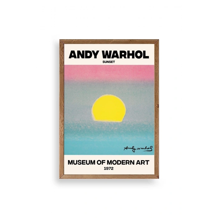 Andy Warhol Ahşap Çerçeveli Tablo 17 x 23