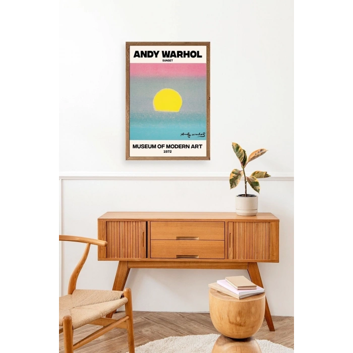 Andy Warhol Ahşap Çerçeveli Tablo 17 x 23
