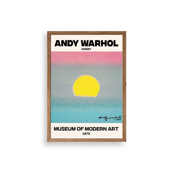 Andy Warhol Ahşap Çerçeveli Tablo 23 x 30